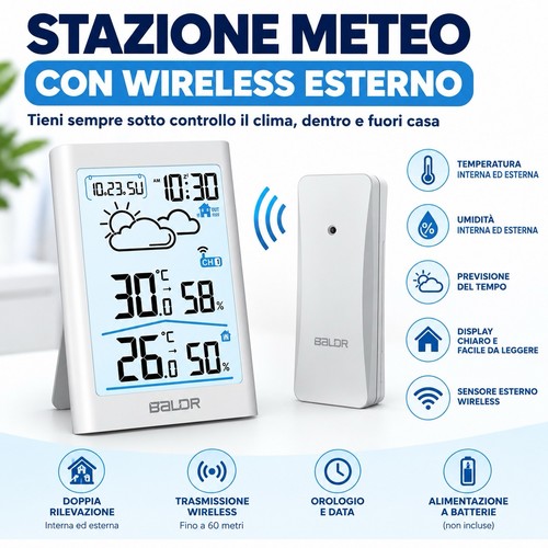 Stazione meteo con sensore - meteo,